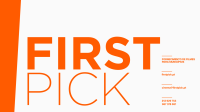 First Pick